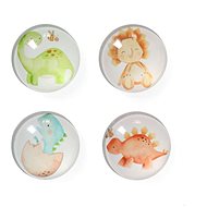 ZELLER Plastic magnets dinosaurs, diameter 2,5 cm, 4 pcs - Magnet