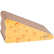 DOCHTMANN Cardboard scratching post for cats, Cheese motif - Cat Scratcher
