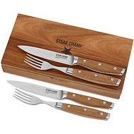 STEAKCHAMP Gift set, 2 pcs steak knife and 2 pcs fork - Grill Set