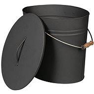 Lienbacher Oval ash container with lid 24l, anthracite - Ash Container