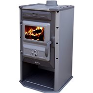 Tim System Fireplace Stove BLACK PEC on solid fuel, black - Wood Stove