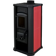 Tim Sistem DIANA ECO fireplace stoves for solid fuels, red - Wood Stove