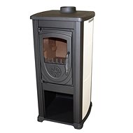 Bella Thalia Cast Iron Stove OKTA Cream - Wood Stove