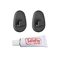 Metaltex LAVA Hook 2 pcs + SAFEFIX adhesive for hanging system - Hooks