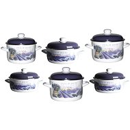 Metalac Enamel set 12pcs, lavender decor - Kitchenware Set