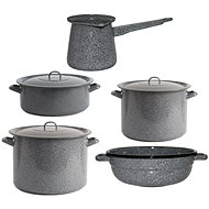 Metalac Enamel set 8pcs, stone decor - Kitchenware Set