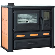 TIM SISTEM Alma Mons, orange, left exhaust, 9kW - Solid Fuel Stove