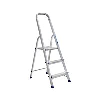 ALUMET Aluminium single-sided racks, 3 rungs - Stepladder