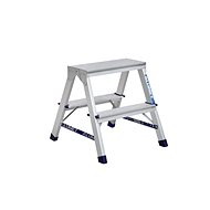 ALUMET Aluminium single-sided racks, 2 partitions - Stepladder