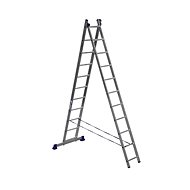 ALUMET Aluminium 2-part ladder 3,10m, 11 rungs - Ladder