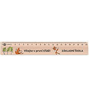 METRIE Didakt M02 wooden, welcome to 1st class, 20 cm - Ruler