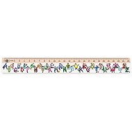 METRIE Didact M07 wooden, alphabet, 25 cm - Ruler