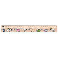 METRIE Didact M07 wooden, animals speak, 25 cm - Ruler