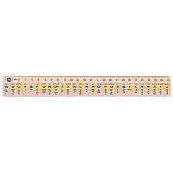 METRIE Didakt M07 wooden, Morse code, 25 cm - Ruler