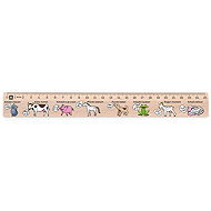 METRIE Didakt M07 wooden, German words, 25 cm - Ruler