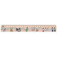 METRIE Didakt M07 wooden, German pronouns, 25 cm - Ruler