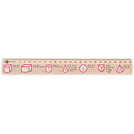 METRIE Didakt M07 wooden, body volumes, 25 cm - Ruler