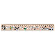 METRIE Didakt M07 wooden, pronouns AJ, 25 cm - Ruler