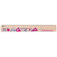 METRIE Didakt M07 wooden, pupils 1. B, 25 cm - Ruler