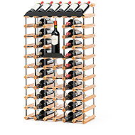 Metrie Raxi Classix 6058R Stand for 58 bottles made of steel and solid wood - Wine Stand