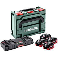 METABO Basic-Set LiHD 4 × LiHD (Li-ion) 10 Ah LiHD (Li-ion) + ASC - Charger and Spare Batteries