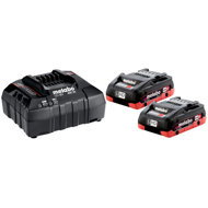 METABO Basic-Set LiHD 18V 2 × 4.0 Ah LiHD (Li-ion), ASC 55, carton H - Charger and Spare Batteries