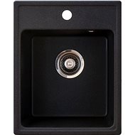 Metalac Granit X Quadro 40, black - Granite Sink