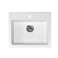 Metalac Granit X Quadro 60, white - Granite Sink