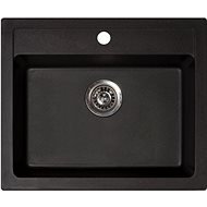 Metalac Granit X Quadro 60, černý - Granite Sink