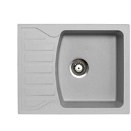 Metalac Granit X Quadro M s odkapem, šedý - Granite Sink