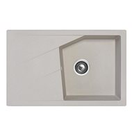 Metalac Granit X Linea Plus with drip tray, grey - Granite Sink