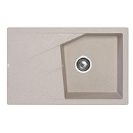 Metalac Granit X Linea Plus with drip tray, beige - Granite Sink