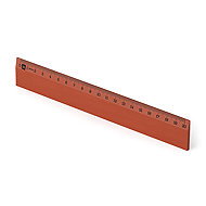 METRIE Scholar-20BN wooden, brown, 20 cm - Ruler
