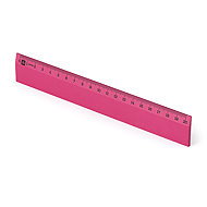 METRIE Scholar-20RR wooden, pink, 20 cm - Ruler