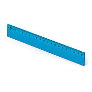 METRIE Scholar-20PB wooden, light blue, 20 cm - Ruler