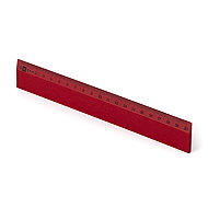 METRIE Scholar-20DR wooden, dark red, 20 cm - Ruler