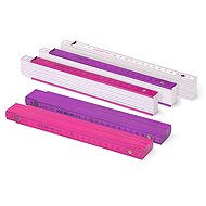 Metrie Block-52 folding tape measure, 2 m, pink shades - Metre