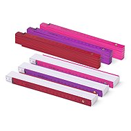 Metrie Block-52 folding tape measure, 2 m, red shades - Metre