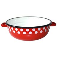 Metalac Red Dot, enamel bowl 16 cm, 1 l - Small Bowl