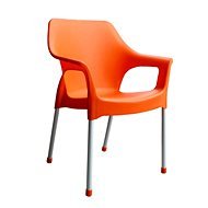 MEGAPLAST URBAN műanyag, AL láb, narancsszínű - Kerti szék