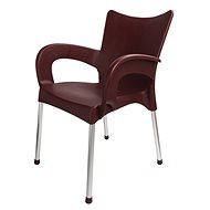 MEGAPLAST DOLCE Plastic, ALUMINIUM Legs, Burgundy - Garden Chair