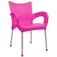 MEGAPLAST DOLCE Plastic, ALUMINIUM Legs, Pink - Garden Chair