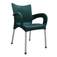 MEGAPLAST DOLCE műanyag, AL láb, sötétzöld - Kerti szék