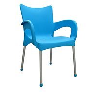 MEGAPLAST DOLCE Plastic, ALUMINIUM Legs,  Turquoise - Garden Chair