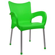 MEGAPLAST DOLCE Plastic, ALUMINIUM Legs, Green - Garden Chair