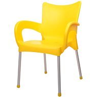 MEGAPLAST DOLCE műanyag, AL láb, sárga - Kerti szék