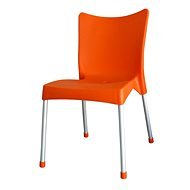 MEGAPLAST VITA Plastic, ALUMINIUM Legs, Orange - Garden Chair