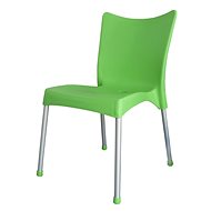 MEGA PLAST Garden chair VITA plastic, AL legs, green - Garden Chair
