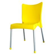 MEGAPLAST VITA műanyag, AL láb, sárga - Kerti szék