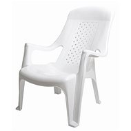 MEGA PLAST Garden chair CLUB plastic, white - Garden Chair